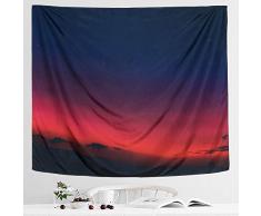 IcosaMro Nature Tapisserie – Hippie Bohemian Wandteppich mit gesäumten Kanten für Wohnheim, Schlafzimmer, College, Tür – Verwendung als Wandbehang, Tischdecken, Picknickdecke 51x60 Inches Red Sunset