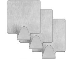 mumbi Handtuchhalter selbstklebend Handtuchhaken ohne Bohren Klebehaken Edelstahl 3 Stück