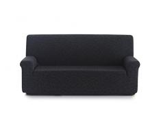 Blindecor Segrelles Elastic Sofabezug, Stoff, Schwarz, 3-Sitzer