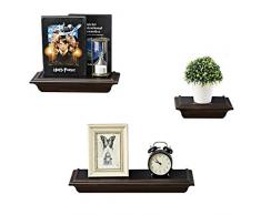 CaiFang Wandregal, 3 Stück Wooden Grain Color