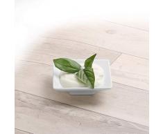 Holst Porzellan YK 007 Quaderschale auf Fuss 7 cm YoYo, weiß, 8 x 8 x 2.5 cm, 6 Einheiten