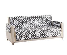 Quick Fit Ashmont Home Sofabezug, wendbar, wasserdicht, Mikrofaser, Grau, Sofa Cover