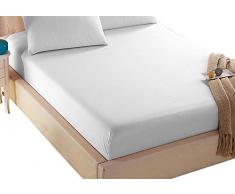4U LIFE Bettwäsche Spannbettlaken Sheet-Prime 1800 Serie, doppelt gebürstet Mikrofaser, weichen Haptik und Falten, verblassen gratis, für übergroße Matratze, Queen, weiß