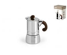 Home Lili CaffÃ¨ Oro Kaffeemaschine zu 2 Tassen, Edelstahl