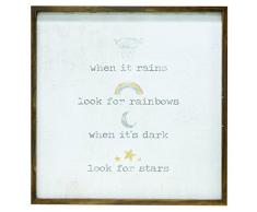 CWI Tapetenbordüre Geschenke Rains gerahmt Watercolor Kunstdruck, farbenreiche