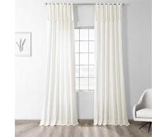 HPD Half Price Drapes PRCT-S01B-84-TT Raffgardine aus Fester Baumwolle, 50 x 84, frisches Popcorn