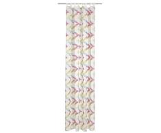 Deko Trends Schlaufenschal, Stoff, wollweiß-pink-grün-türkis, 245x140x245 cm