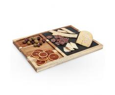 Twine Hurrikan Flasche Lampe, Holz, Blue, Black, Brown, 2.22x29.21x39.37 cm