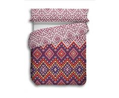 Stilia Bettwäsche, Kissenbezug und Spannbetttuch, Modell Riva, Bordeaux, 180 x 240 cm, für Bett mit 105 cm Breite