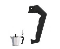 ORYX Classic Griff 9 und 12 Tassen Kaffeemaschine, schwarz, 9 x 9 x 3 cm