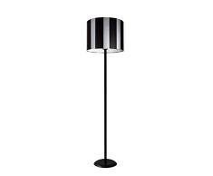 Studio Zappriani Stehleuchte Model Ace, Textur, E27, 60 W, Schwarz, 40x150cm, 2 Einheiten
