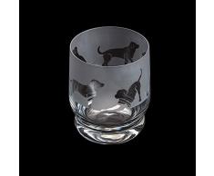 Dartington Crystal Aspect Tumbler Labrador, 100 mm (H) 35 cl