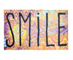 Golze 1500070019099 LS-Mats, Design Smile Premium Fussmatte, Mikrofaser, Mehrfarbig, 67 x 110 x 1, cm