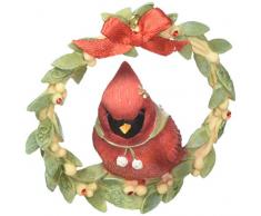 ENESCO Herz of Christmas Sweet Tweet Kranz, Sonnenspirale, 8,3 cm Multicolor