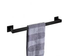 Nolimas Handtuchhalter SUS 304 Edelstahl quadratisch Handtuchhalter Bad Küche Garage Heavy Duty Wandmontage, matt schwarz Single Towel Bar Towel Bar 3