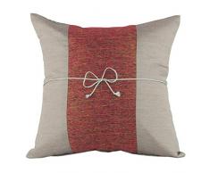 Tom Barrington Home Kissenbezug aus Seide, 40,6 cm, Dunkelrosa/Burgunderrot