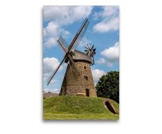 Premium Textil-Leinwand 50 x 75 cm Hoch-Format Greftmühle, Wallholländer, Windmühle, Nordhemmern | Wandbild, HD-Bild auf Keilrahmen, Fertigbild auf hochwertigem Vlies, Leinwanddruck von Barbara Boensch