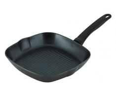 KUHN RIKON Easy Induction Aluminium Grillpfanne antihaftbeschichtet, induktion, 26 cm, schwarz