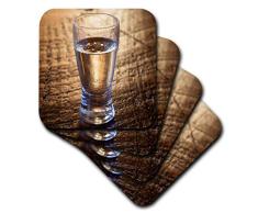 3dRose CST_207869_2 Untersetzer, Tequila auf Holztisch, 8 Stück