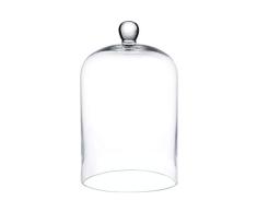 Whole Housewares Glasglocke mit Glaskuppel 6x10 Inch farblos