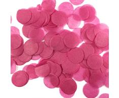 Wrapables 2,5 cm rund Gewebe Konfetti Party Dekorationen für Hochzeiten, Geburtstagsfeiern, und Duschen hot pink