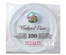 Aristea Set 14 100 Teller flach Gr.7 Durchmesser 20 151705 Tisch und die Küche