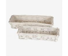 Better & Best Rctg Brotkasten, rechteckig, Weiß, groß, 32 x 15 x 6 cm, klein: 24 x 10 x 4 cm