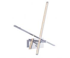 Brilliant Sticks LED Wandleuchte 2 flg mit Touchdimmer schwenkbar chrom/kristall klar 480 Lumen, LED integriert