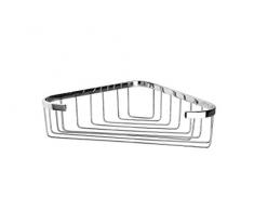 cm Badezimmer aqua913 Seifenschale Eckregal, Chrom glänzend