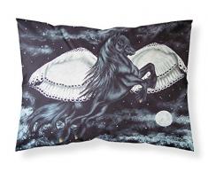 Caroline s Treasures amb1222pillowcase schwarz fliegendes Pferd Stoff Kissenbezüge, Standard, Multicolor