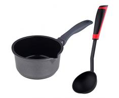 San Ignacio Set Ø 16 x 8,1 cm, aus Aluminiumguss, Titan, Küchenhelfer aus Nylon