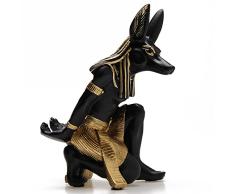 xie Flasche zinntheken Wein Halter für Tisch modernen, Anubis Art Statue Design Wein Flasche Aufbewahrung Rack Perfekte Wein Halter