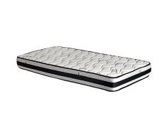 San Ignacio Matratze Classrelax Visco Carbon Grau/Platabanda Schwarz 75 x 180 cm 20 cm