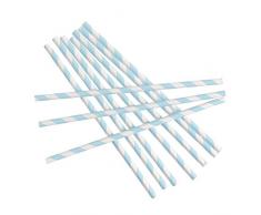 Neviti Strohhalme - Papier, Hellblau