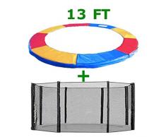 Greenbay Ersatz-Federabdeckung für Trampolin, Polster und Sicherheitsnetz, 3 m, dreifarbig