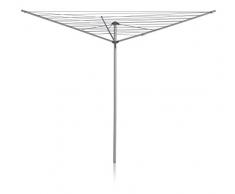 Addis, rotierender Wäscheständer, Metallic-Grau, 35m