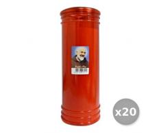 Glooke Selected Set 20 Teelichter Größe 80 rot Duftkerzen und Duftkerzen, Mehrfarbig