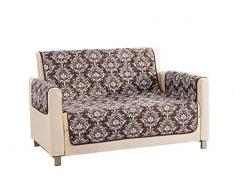 Quick Fit Aime Home Loveseat Bezug aus Mikrofaser, wendbar, wasserfest, Braun, Cover