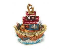 emailierten Arche Noah Schmuckkästchen von Kubla Craft, mit österreichischen Kristallen, 3T