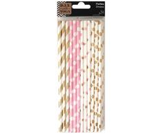 Unbekannt D.I.Y with Toga DKO027 Strohhalme Fantaisie, Autre, Mehrfarbig, 19,5 x 0,5 cm, 24 Stück