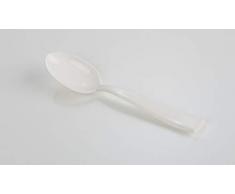 Kimmel Mokkalöffel Kinderlöffel Espressolöffel klein 6 Stück, Kunststoff, Weiß
