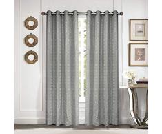 Sunclipse Fenstervorhang mit Spalier Textur, 137 x 63 cm, Mehrfarbig