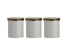 Typhoon Essentials Set für Tee, Kaffee und Zucker, cremefarben, 3 Stück