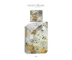 Heckett Lane Mako-Satin Wendebettwäsche Chrys 135x200 (80x80) Mimosa White