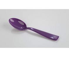 Kimmel Mokkalöffel Kinderlöffel Espressolöffel Esslöffel klein 6 Stück, Kunststoff, Violett
