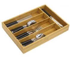 Home Basics Besteckkasten Halter, Bambus