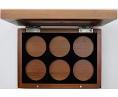 PFS Vitrine aus Bambus, leer, für 6 Münzen oder runde Münzen