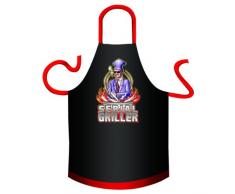 ITATI Blackline Grillschürze Serial Griller 100% Baumwolle (Sanford).