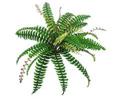 Lanldc Kunstpflanze Boston Farn, Kunstpflanze, Kunstpflanze, Kunstpflanze, Kunstpflanze aus Seide, 58 cm hoch, Grün