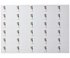 Mopec X2930 – Tönungsfolie-Karten EIN Paar mit dem Blumenstrauß der Braut, Pack mit 5 Blatt